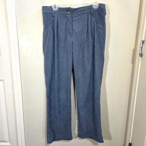 Halara Corduroy Texture Lounge Pants Super Soft Grey/blue  Size L
